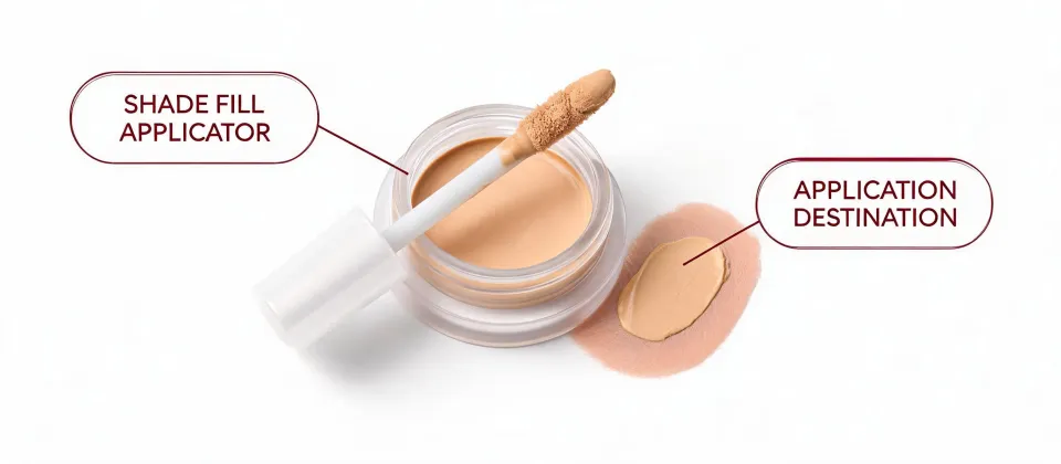 Concealer specification worksheet illustration, not a premises map